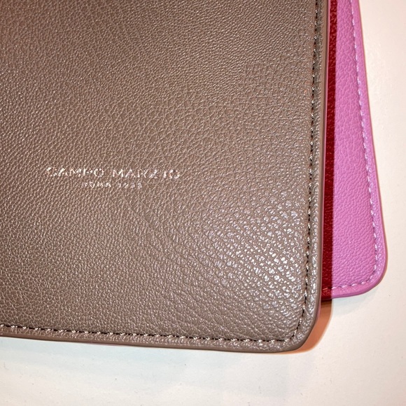 CAMPO MARZIO Luxury Leather single or Cross Body / Wallet - Travel, Minimalist - Picture 5 of 7